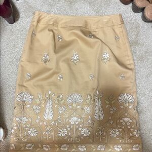 Liz Claiborne Floral Embroidered Skirt